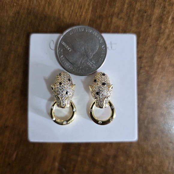 Cote d'argent Leopard Earrings - Picture 6 of 6